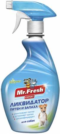 Mr.Fresh Expert 3 в1 Ликвидатор пятен и запаха для собак (спрей) 500мл