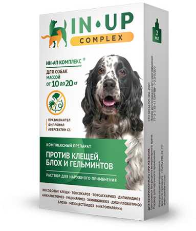 Капли ИН-АП комплекс для собак 10-20 кг, 2 мл