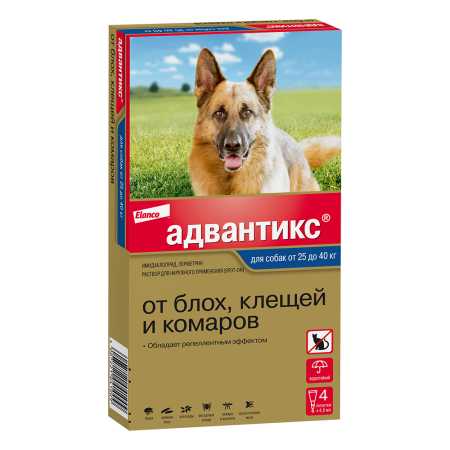 Адвантикс ® 400 для собак более 25 кг 4 пипетки, в упаковке
