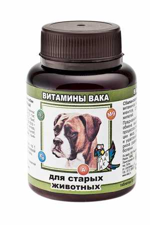 Витамины Вака для пожилых собак, 80 таб.