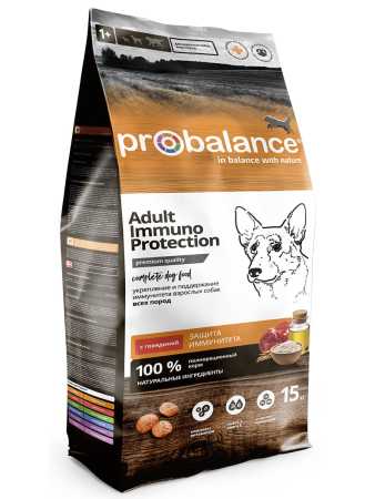 ProBalance ® Immuno Adult Beef Корм сухой для собак с говядиной пакет, 15 кг