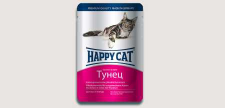 Паучи для  кошек Happy Cat тунец в желе,  0,1 кг