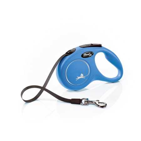 Поводок-рулетка Flexi New Classic tape S 5m 15 kg blue