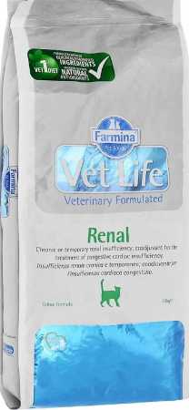 Сухой корм для кошек Farmina Vet Life Renal  при почечной недостаточности 10 кг