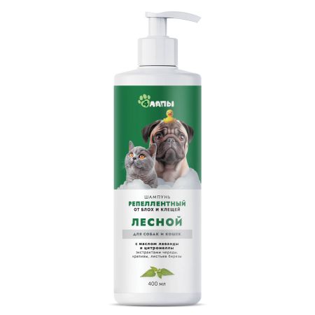 Шампунь Лесной для собак и кошек репеллентный 400 мл