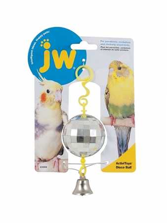 J.W. Игрушка для птиц "Зеркальный шар с колокольчиком"
