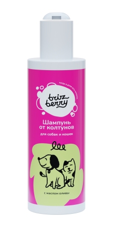 Brizberry Шампунь от колтунов для собак и кошек, 250 мл