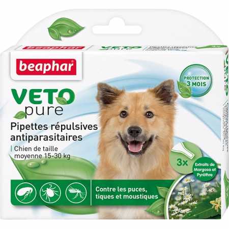 Антипаразитарное средство Beaphar  капли Bio для средних собак.  3 пип.