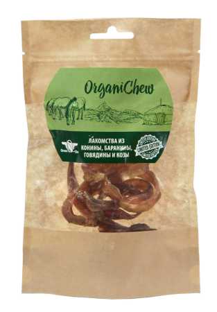 Organic Chew "Трахея кольца" субпродукт конский пакет, 30 гр