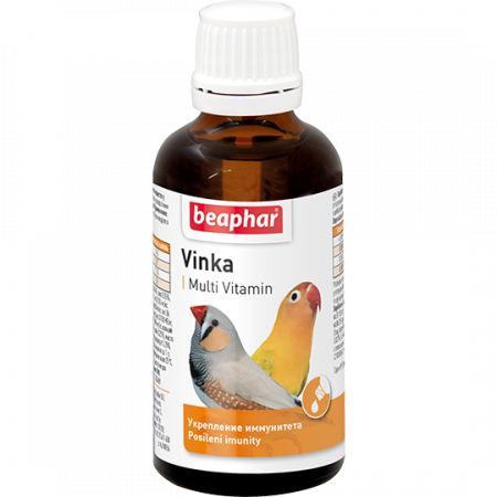 Кормовая добавка Beaphar ® "Vinka" Витамины для укрепления иммунитета у птиц флакон, 50 мл