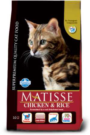 Сухой корм "Farmina Matisse" для кошек курица с рисом пакет, 10 кг