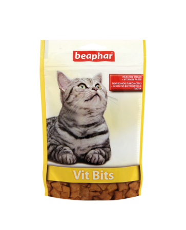 Лакомство для кошек Beaphar Vit Bits с мультивитаминной пастой, 35 г