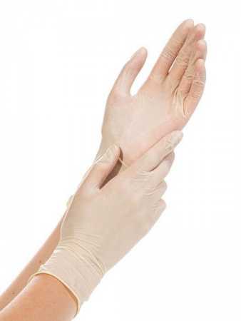 DEMAX перчатки одноразовые латексные неопудренные, 50 пар, размер S