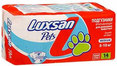 Подгузники LUXSAN Premium для животных  Medium 5-10 кг №14