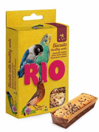 РИО Бисквиты для птиц с полезными семенами, 5 шт, в коробке.