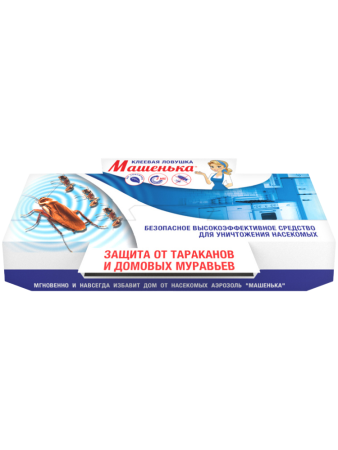 Клеевая ловушка Машенька, от тараканов и домовых муравьев, 25 г