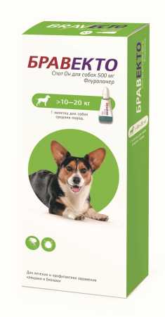 Бравекто ® Спот Он для собак 10-20 кг 1 пипетка в упаковке