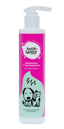 Brizberry Шампунь с пантенолом для собак и кошек, 400 мл