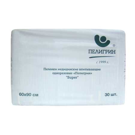 Пелигрин Пеленки впитывающие 60х90см №30 Super