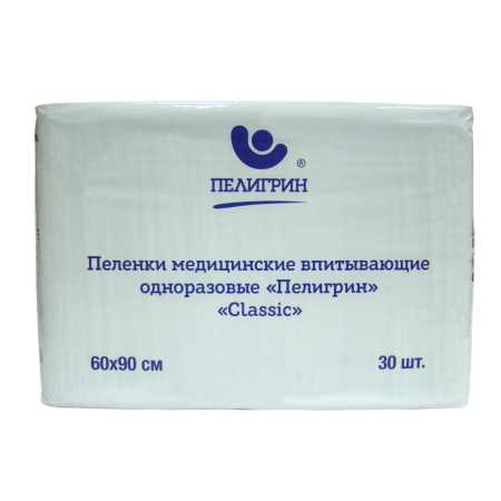 Пелигрин Пеленки впитывающие 60х90см №30 Classic