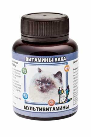 Витамины для кошек Вака мультивитамины, 80 таб.