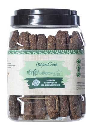 Organic Chew "Микс колбаски" субпродукт бараний туба, 900 гр