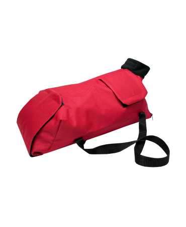 фото Сумка для фиксации животных "кошка - L" С-1011, 41х17х15 см красный