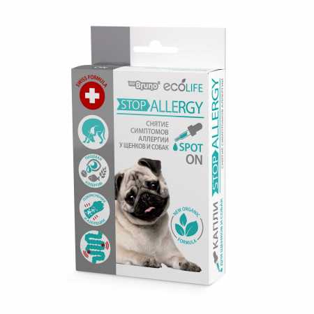 Капли Мистер Бруно Ecolife Stop Allergy  для щенков и собак, 10