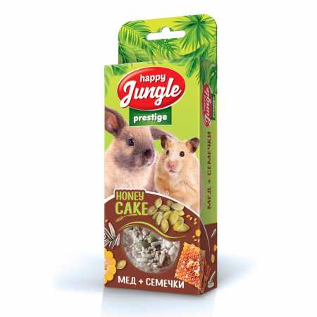 Happy Jungle Престиж Корзинки для грызунов мед+ семечки упаковка, 3 шт