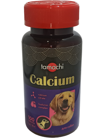 Tamachi Calcium для средних и крупных собак, 100 табл.
