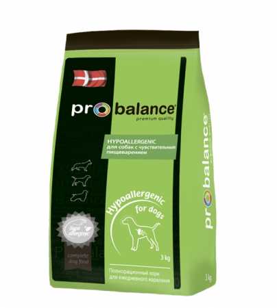 ProBalance ® Hypoallergenic сухой корм для взрослых собак всех пород, 3 кг пакет