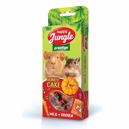 Happy Jungle Престиж Корзинки для грызунов мед+овощи упаковка, 3 шт