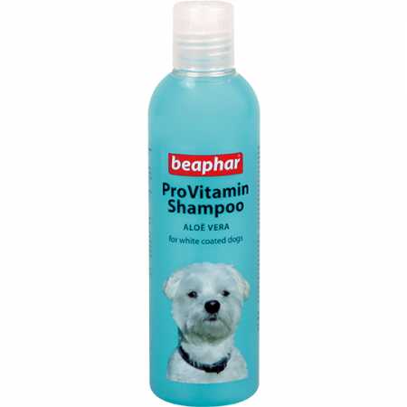 Шампунь для животных Beaphar Pro Vit Shampoo Aloe Vera для собак белых окрасов, 250 мл