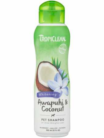 TropiClean ® Шампунь для собак с белой шерстью "Авапухи и кокос" флакон, 355 мл
