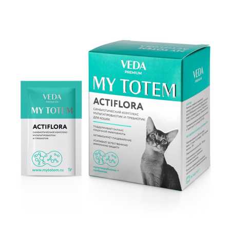 My Totem Actiflora Синбиотический комплекс для кошек упаковка, 30 пакетов