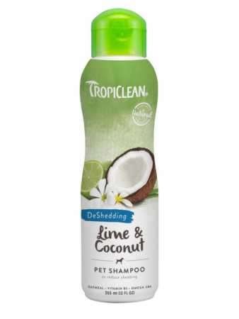 TropiClean ® Шампунь для собак от линьки "Лайм и кокос" флакон, 355 мл