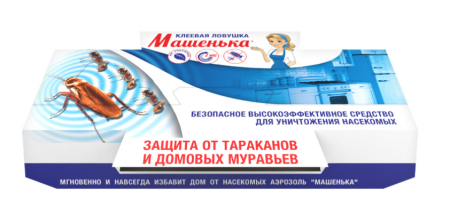 КП Машенька Клеевая ловушка от тараканов и домовых муравьев 25 г