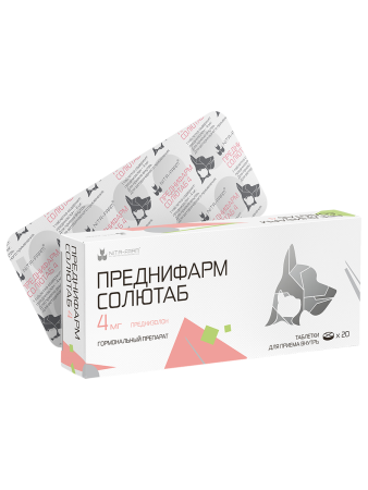 Преднифарм Солютаб 4 мг, 20 табл. Преднифарм Солютаб 4 мг, 20 табл.