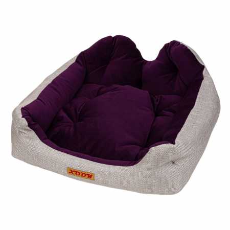 Лежак Бант (флок) Violet размер, 52х44х23 см