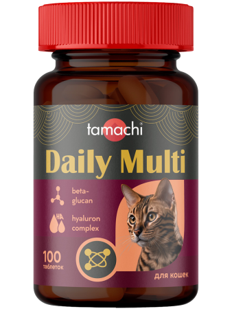 Tamachi Daily Multi (Дэйли Мульти) витамины для кошек, 100 табл.