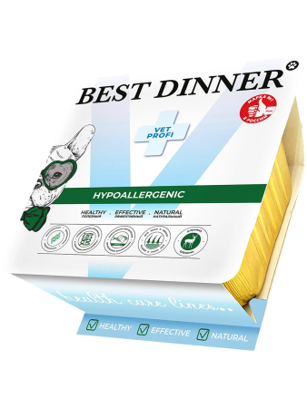 фото Влажный диетический корм Best Dinner Vet Profi Hypoallergenic для собак при пищевой аллергии, оленина, 100 г