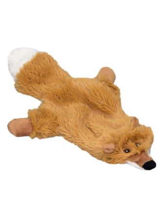 Игрушка для собак DOGMAN Лиса меховая с пищалкой, 31 см