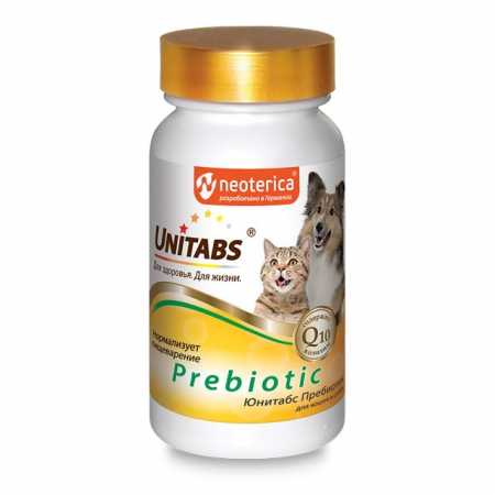 Юнитабс Пребиотик для кошек и собак, 100 таб