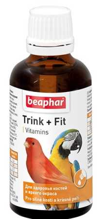 Кормовая добавка Beaphar "Trink + Fit" Витамины для птиц  флакон, 50 мл