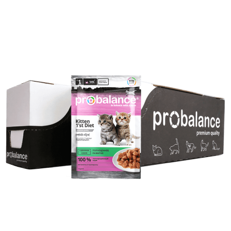 фото Probalance Kitten 1`st Diet Консервированный корм для котят с кроликом, 85 г (28 шт/упак)