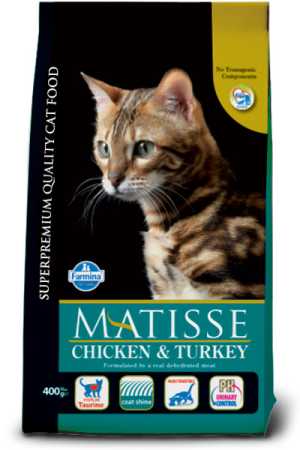 Сухой корм "Farmina Matisse" для кошек с курицей и индейкой пакет, 10 кг