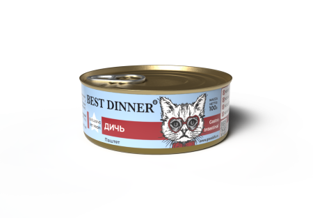 Консервы для кошек Best Dinner Эксклюзив Vet ProfiGastro Intestinal Exclusive "Дичь", 0,1 кг