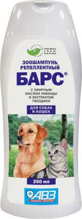 Шампунь Барс ® репеллентный для собак и кошек флакон, 250 мл