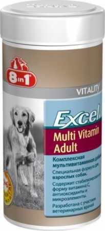 Эксель Мультивитамины для взрослых собак, 70 таб.