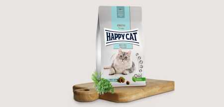 Сухой корм для кошек Happy Cat Чувствительная кожапри раздражении кожи и чрезмерной линьке, 1кг
